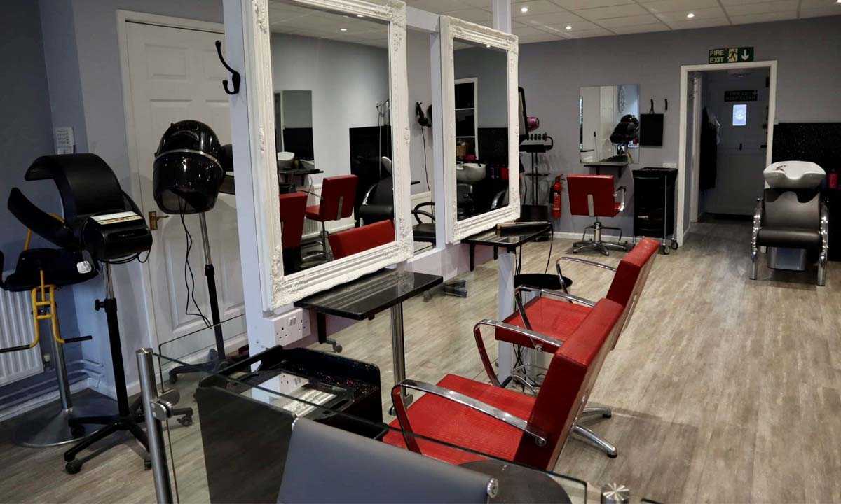 Adrian Rowe Haircutters, inside the salon